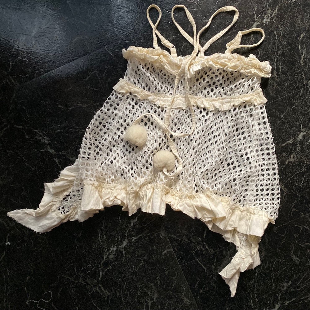 Japanese punk Lolita dollbaby distressed top